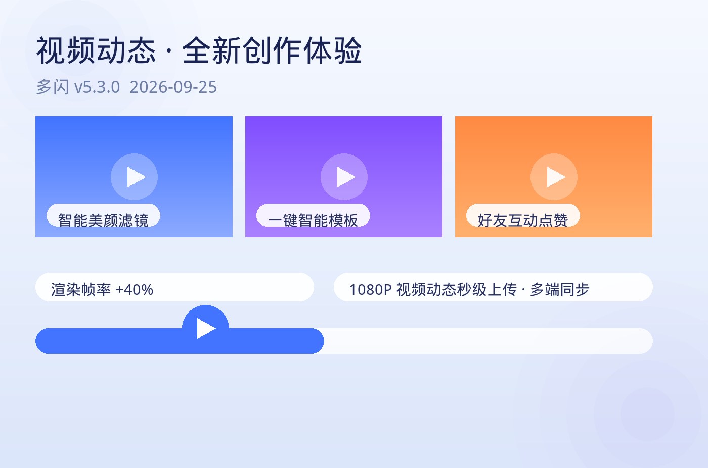 多闪视频动态全新创作体验